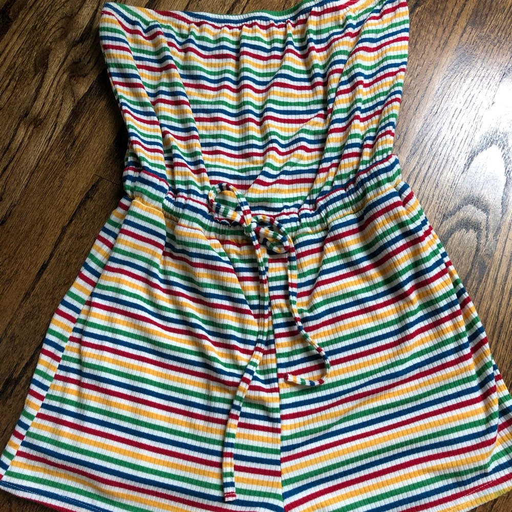 Striped romper